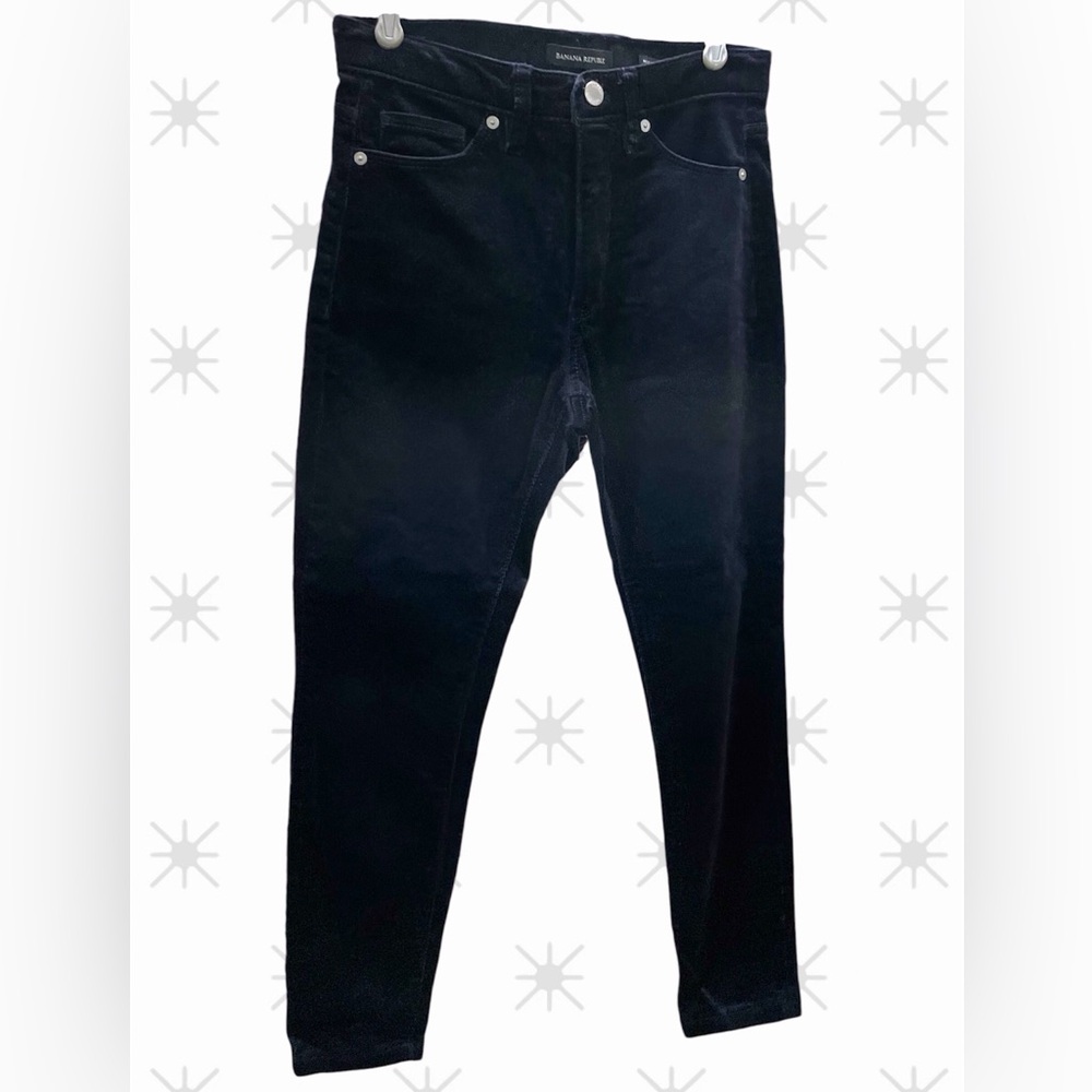 Banana Republic dark navy corduroy skinny jeans